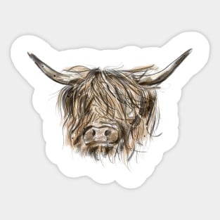 Highland Cow Sticker